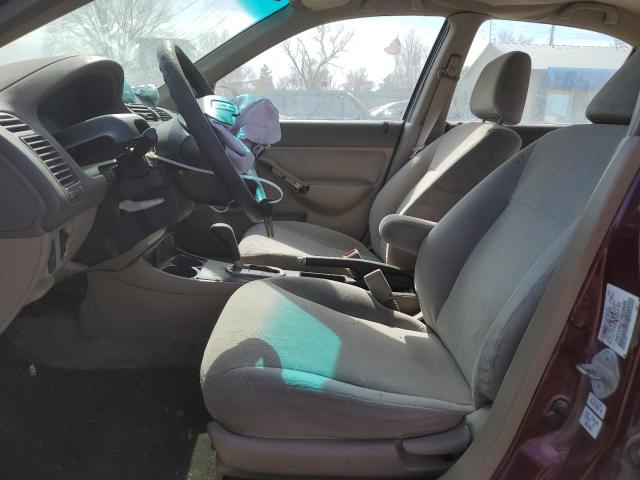 Photo 7 from auction – 2002 HONDA CIVIC LX with VIN 2HGES16522H609695