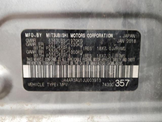 Photo 14 from auction – 2018 MITSUBISHI OUTLANDER with VIN JA4AR3AU1JU003913