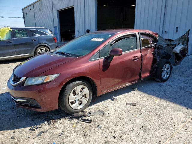 HONDA CIVIC LX 2013 with VIN 19XFB2F50DE043544 - Photo from auction