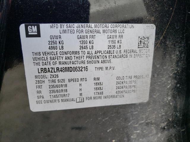 Photo 14 from auction – 2021 BUICK ENVISION P with VIN LRBAZLR48MD063216