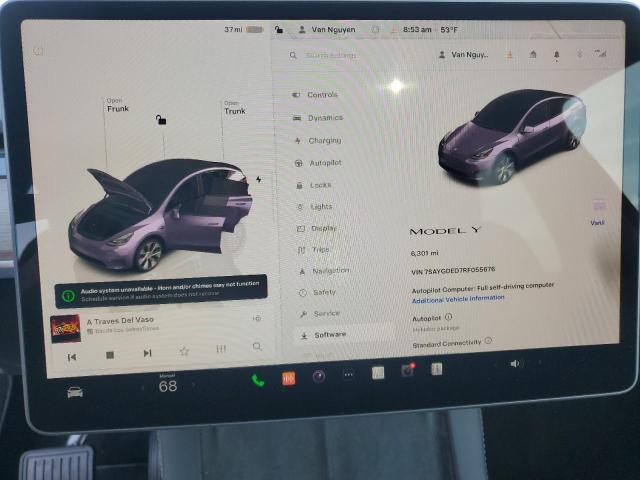 Photo 9 from auction – 2024 TESLA MODEL Y with VIN 7SAYGDED7RF055676