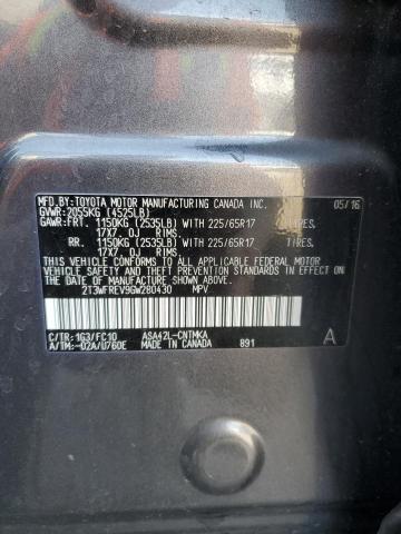 Photo 14 from auction – 2016 TOYOTA RAV4 XLE with VIN 2T3WFREV9GW280430
