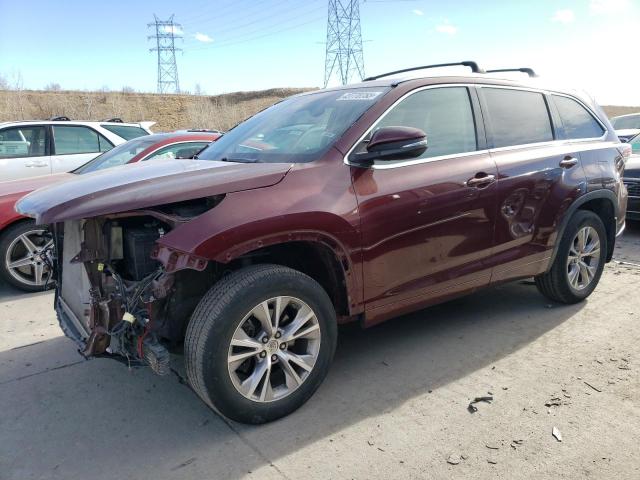 TOYOTA HIGHLANDER 2015 с VIN 5TDJKRFH6FS138065 - Фото с аукциона