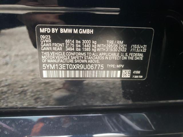 Photo 14 from auction – 2024 BMW X5 M COMPE with VIN 5YM13ET0XR9U06775