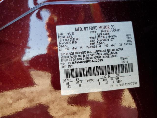 Photo 14 from auction – 2023 FORD EDGE TITAN with VIN 2FMPK4K95PBA32099