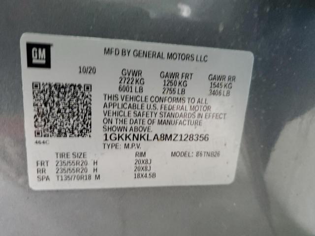 Photo 14 from auction – 2021 GMC ACADIA SLE with VIN 1GKKNKLA8MZ128356