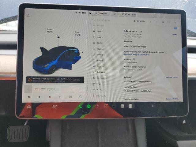 Photo 9 from auction – 2021 TESLA MODEL 3 with VIN 5YJ3E1EB0MF079465