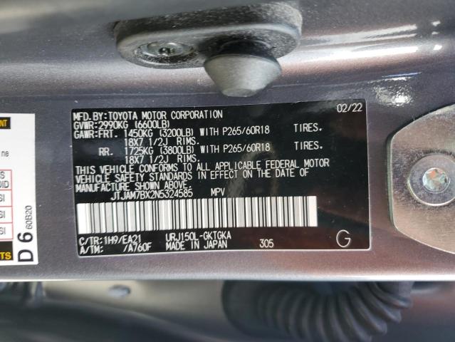 Снимка 14 от търг – 2022 LEXUS GX 460 с VIN JTJAM7BX2N5324585