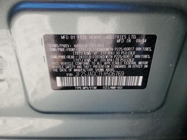 Photo 14 from auction – 2015 SUBARU FORESTER 2 with VIN JF2SJAGC7FH506769