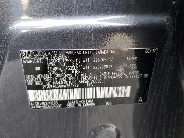 Photo 14 from auction – 2017 TOYOTA RAV4 LE with VIN 2T3ZFREV8HW381778