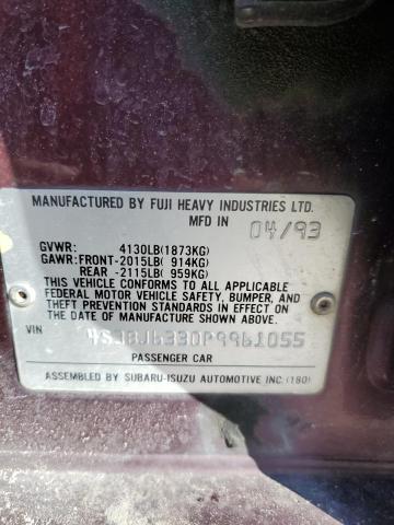 Photo 14 from auction – 1993 SUBARU LEGACY L with VIN 4S3BJ6330P9961055