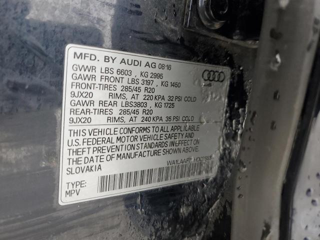Photo 14 from auction – 2017 AUDI Q7 PREMIUM with VIN WA1LAAF72HD025534