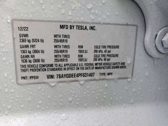 Снимка 14 от търг – 2023 TESLA MODEL Y с VIN 7SAYGDEE4PF631407