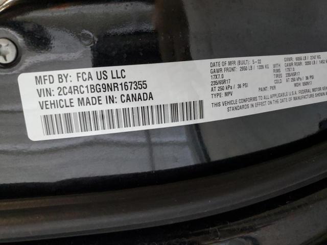Photo 14 from auction – 2022 CHRYSLER PACIFICA T with VIN 2C4RC1BG9NR167355
