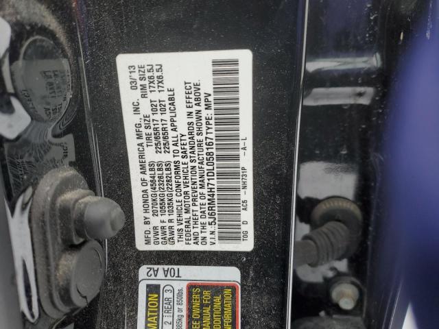 Photo 14 from auction – 2013 HONDA CR-V EXL with VIN 5J6RM4H71DL058167