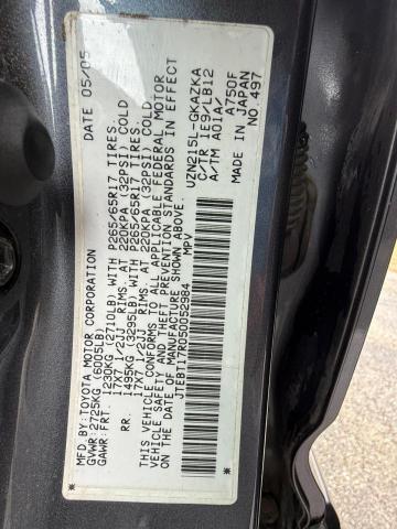 Photo 10 from auction – 2005 TOYOTA 4RUNNER LI with VIN JTEBT17R050052984