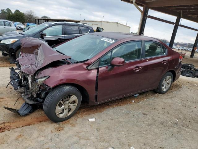 HONDA CIVIC LX 2013 with VIN 19XFB2F57DE089405 - Photo from auction