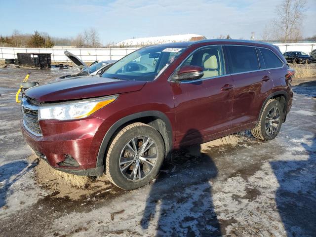 TOYOTA HIGHLANDER 2016 with VIN 5TDJKRFH3GS230462 - Photo from auction
