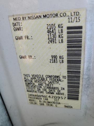 Photo 14 from auction – 2016 NISSAN MAXIMA 3.5 with VIN 1N4AA6AP6GC420957