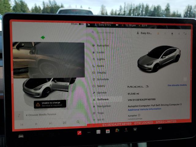 Снимка 9 от търг – 2023 TESLA MODEL 3 с VIN 5YJ3E1EA2PF481189