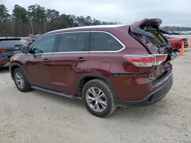 Photo 2 from auction – 2015 TOYOTA HIGHLANDER with VIN 5TDKKRFHXFS038958