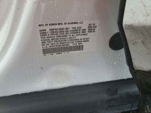 Photo 14 from auction – 2020 HONDA PILOT EXL with VIN 5FNYF6H56LB024023