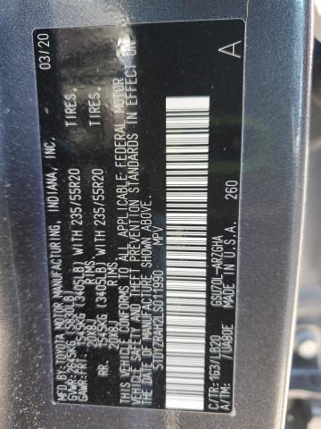 Photo 14 from auction – 2020 TOYOTA HIGHLANDER with VIN 5TDYZRAH2LS011990