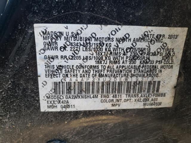 Photo 14 from auction – 2013 MITSUBISHI OUTLANDER with VIN 4A4AP3AU2DE019377