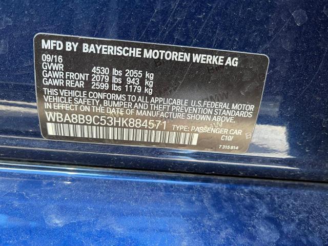 صورة رقم 10 من المزاد - 2017 BMW 330 I مع VIN WBA8B9C53HK884571