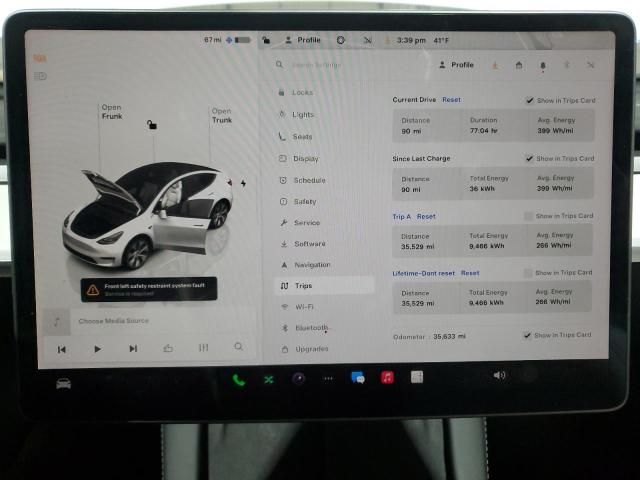 Photo 9 from auction – 2023 TESLA MODEL Y with VIN 7SAYGDEE6PF689471