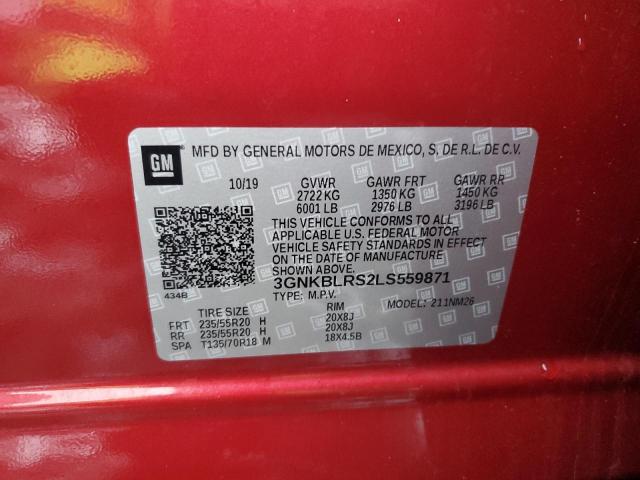 Photo 14 from auction – 2020 CHEVROLET BLAZER PRE with VIN 3GNKBLRS2LS559871