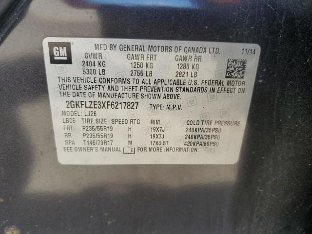 Photo 14 from auction – 2015 GMC TERRAIN DE with VIN 2GKFLZE3XF6217827