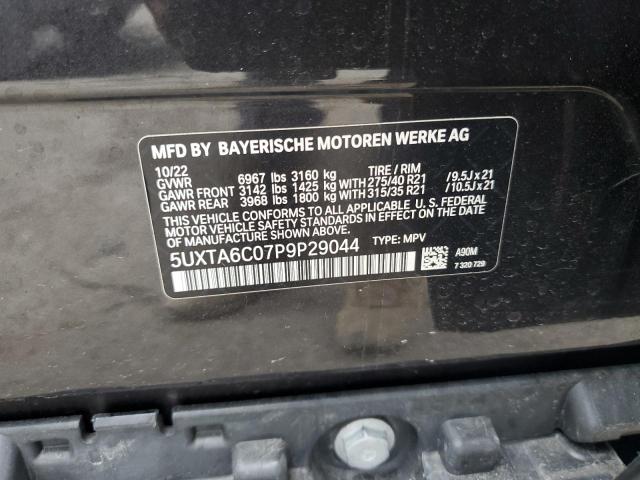 Photo 14 from auction – 2023 BMW X5 XDRIVE4 with VIN 5UXTA6C07P9P29044