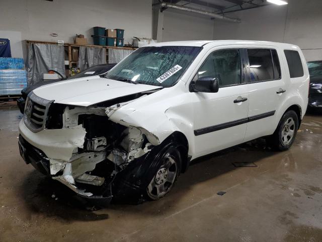HONDA PILOT LX 2014 with VIN 5FNYF4H24EB012028 - Photo from auction