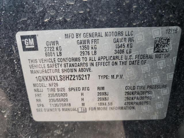 Photo 14 from auction – 2017 GMC ACADIA DEN with VIN 1GKKNXLS8HZ215217