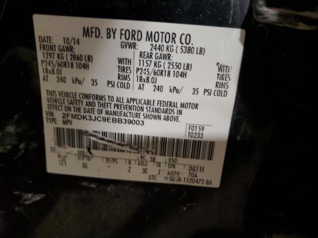 Photo 14 from auction – 2014 FORD EDGE SEL with VIN 2FMDK3JC9EBB39003