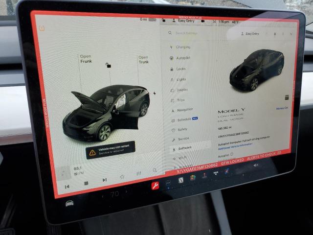 Photo 9 from auction – 2021 TESLA MODEL Y with VIN 5YJYGAEE3MF130662