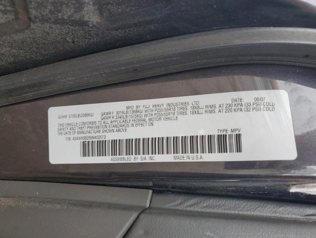 Photo 14 from auction – 2008 SUBARU TRIBECA LI with VIN 4S4WX98D684402073