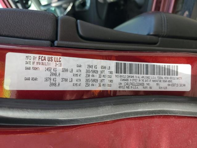 Photo 14 from auction – 2018 JEEP GRAND CHER with VIN 1C4RJFAG3JC220039