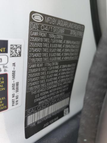 Photo 14 from auction – 2019 LAND ROVER RANGE ROVE with VIN SALGS2SV5KA558980