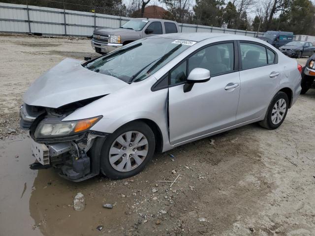HONDA CIVIC LX 2012 with VIN 2HGFB2F57CH325569 - Photo from auction