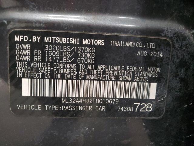 Photo 14 from auction – 2015 MITSUBISHI MIRAGE ES with VIN ML32A4HJ2FH010679