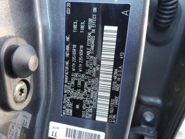 Zdjęcie 14 z aukcji – 2020 TOYOTA HIGHLANDER z VIN 5TDCZRAH0LS014204