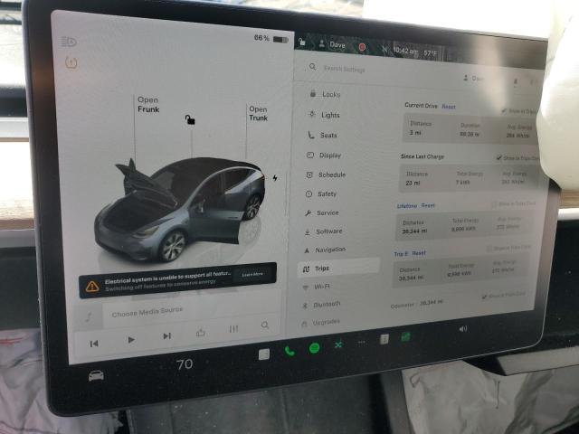 Photo 9 from auction – 2022 TESLA MODEL Y with VIN 7SAYGDEE9NF376119