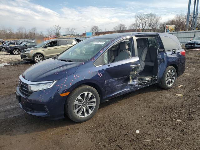 Photo 1 from auction – 2022 HONDA ODYSSEY EX with VIN 5FNRL6H71NB021161
