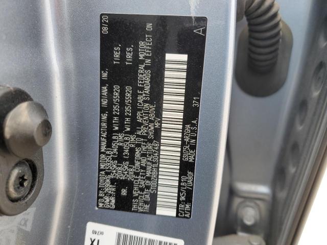 Photo 14 from auction – 2020 TOYOTA HIGHLANDER with VIN 5TDDZRBH1LS047487