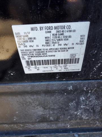 Photo 14 from auction – 2018 FORD EXPLORER X with VIN 1FM5K8D84JGA16950