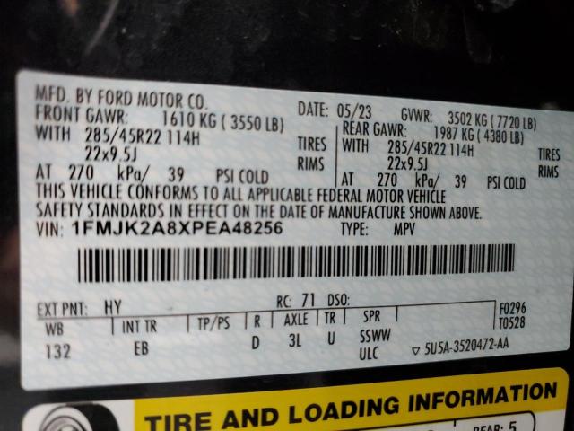 Photo 14 from auction – 2023 FORD EXPEDITION with VIN 1FMJK2A8XPEA48256