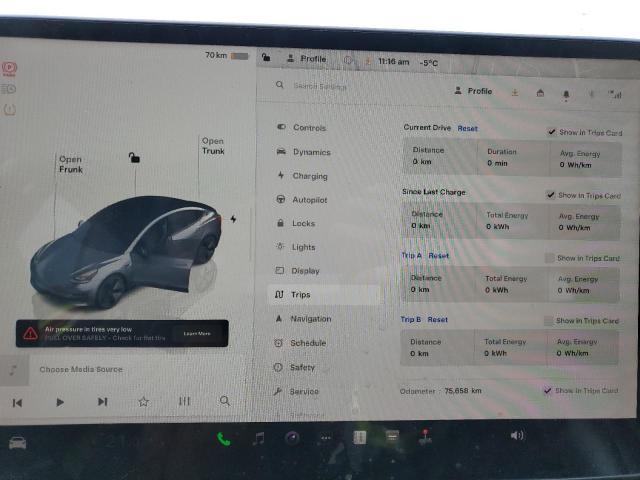 Photo 9 from auction – 2023 TESLA MODEL 3 with VIN 5YJ3E1EA0PF405034