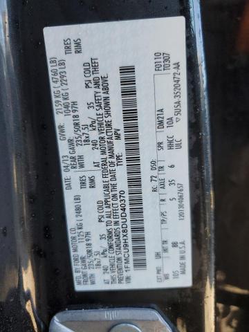 Photo 14 from auction – 2013 FORD ESCAPE SEL with VIN 1FMCU9HX8DUD40370